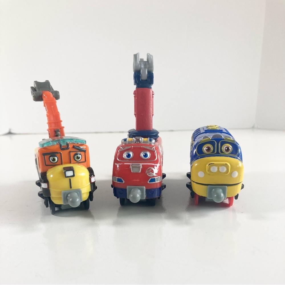 Tomy Chuggington Toy Trains - Skylar,  Brewster and Jackman